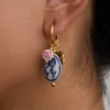 S24af4630ee884698bbd451a61dcf9812t.webp Amour Porcelain Heart Charm Hoop Earrings