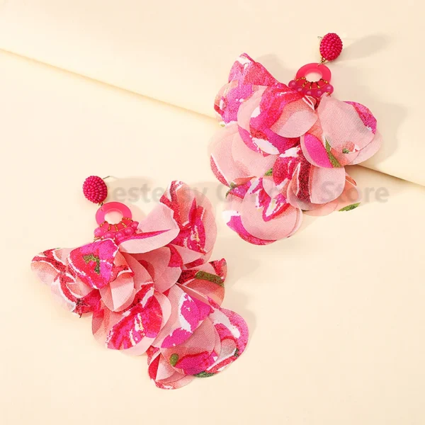 S29d3c71f09d94078811cc2bfd873486dD.webp Radiant Blooms Floral Statement Earrings with Layered Petals