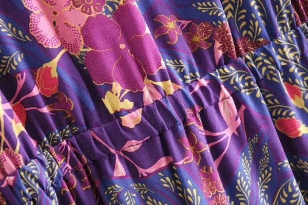 S2d19b565fc914794ad54e49aa3de2e60x.webp Serenade A-Line Floral Bohemian Dress with Ruffle Hem and Tassel Tie