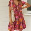 S2edd147667fd4b6a8441be0b72d849e4z.webp Garden Path: Short Sleeve Tiered Floral Print Summer Dress
