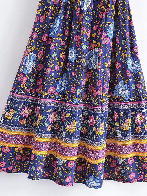 Summertime Flirt Floral Wrap Dress with Tie Waist
