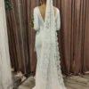 S38cecbf44771476680933d763d293785P.webp Timeless Elegance Long Lace Bow Bridal Veil