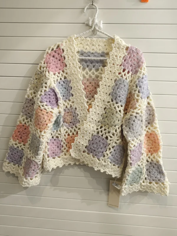 S3c820f6adf8d41b6abb8cd8d1c8a90c49.webp Everyday Nomad Granny Square Crochet Boho Cardigan