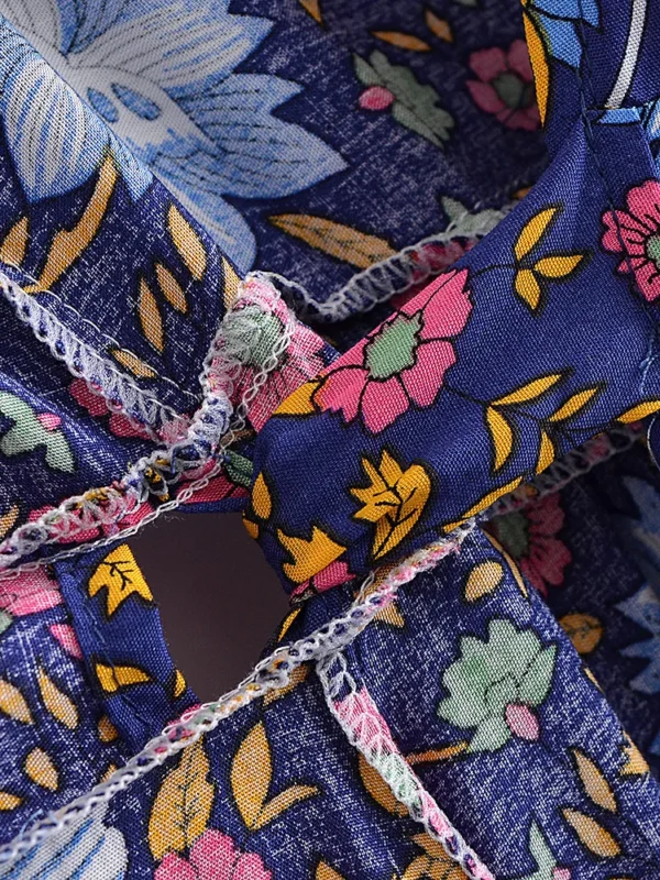 Summertime Flirt Floral Wrap Dress with Tie Waist