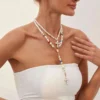 S4235e47ac68d4de0adb63abc1a9f5c4fd.webp Eternal Radiance Layered Pearl Necklace with Cross Pendant