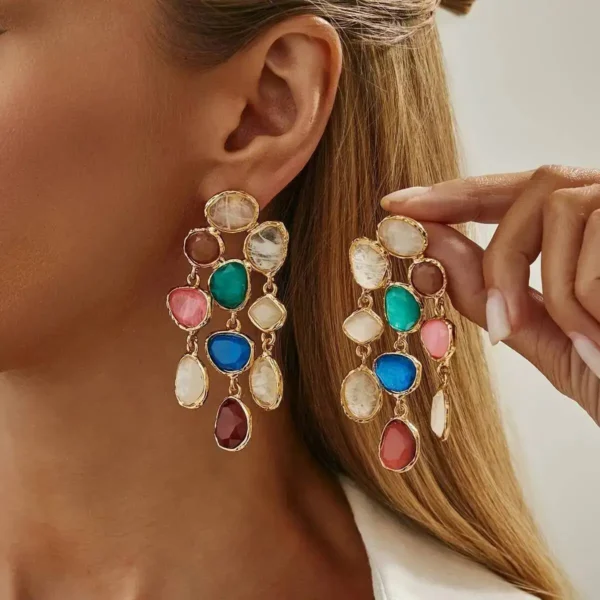 S4450d31fd9a34ec3896a20903db55c72K.webp Colorful Statement Earrings with Cascading Gemstone Detail