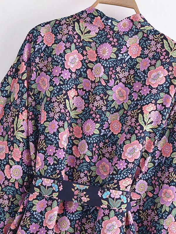 S447ae1db92f340899c4b6c02d9df8888R.webp Sunkissed Dreams Floral Kimono Robe with Belt Tie