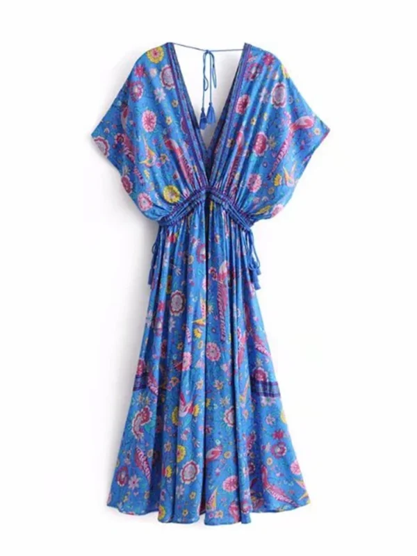 S44c48ffda73844b3b64ca3eb7117e8beR.webp Sundara Bloom Boho Kaftan Maxi Dress