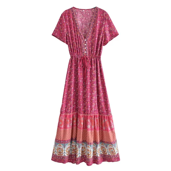 S469f1407ebf443339084f9bde2ff167f1.webp Boho Midi Dress: Summer Symphony with Flowing Silhouettes and Playful Patterns