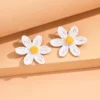 S498cea59463046e0a72de6ee005441825.webp Petal Whisper Handmade Flower Statement Earrings
