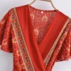 Summertime Flirt Floral Wrap Dress with Tie Waist
