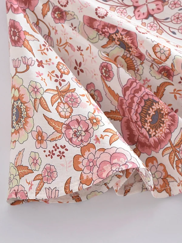 Summertime Flirt Floral Wrap Dress with Tie Waist