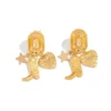 S4bcacafa637f4f57951df5361c21fd7bV.webp Cowboy Boot Earrings with Star Charm for a Western Inspired Look