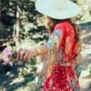 S50b7760791eb4c58a919b3ae70218142j.webp Gypsy Bloom Kimono Midi Dress with Batwing Sleeves