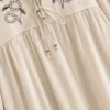 Willow Embroidered Boho Maxi Dress