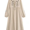 Willow Embroidered Boho Maxi Dress