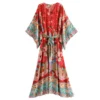 S5989a4dd827b48a2ae1b869dd7431f2cp.webp Gypsy Bloom Kimono Midi Dress with Batwing Sleeves