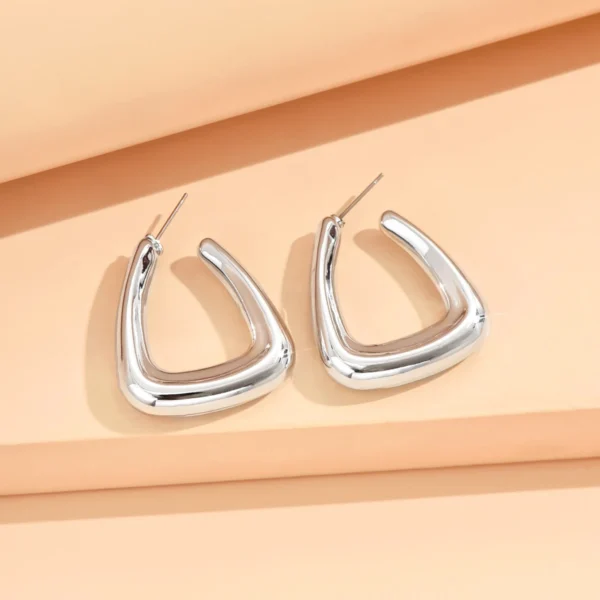 S5aae7b75d9414d3b87d22bdbe63a530f7.webp Irregular Crinkle Studs - Hammered Silver and Gold Earrings