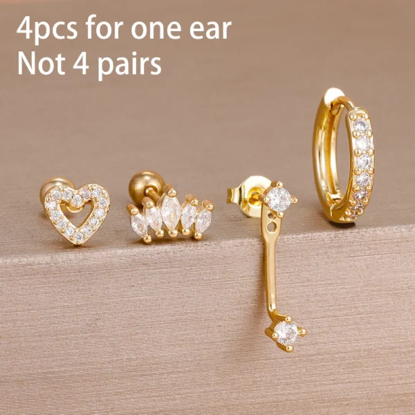 S61745851846a4b64b0c55be91049d77ca.webp Festive Glint Earring Set 4pcs with Crystal Accents – Spirit & Rebel