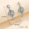 S646eb673d18d486b84fd94db81f7a556U.webp Intricate Silver Boho Earrings with Turquoise Accents