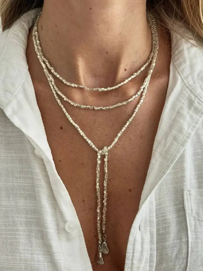 S64fa4b1750d04b67abcade57c2270569j.webp Ethereal Echoes Layered Beaded Necklace with Adjustable Length