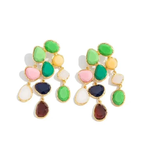 S65388e4c07b84c24ada32115034a5885g.webp Colorful Statement Earrings with Cascading Gemstone Detail