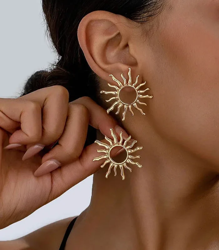 Sunshine-Inspired Boho Earrings Radiating Warmth and Joy