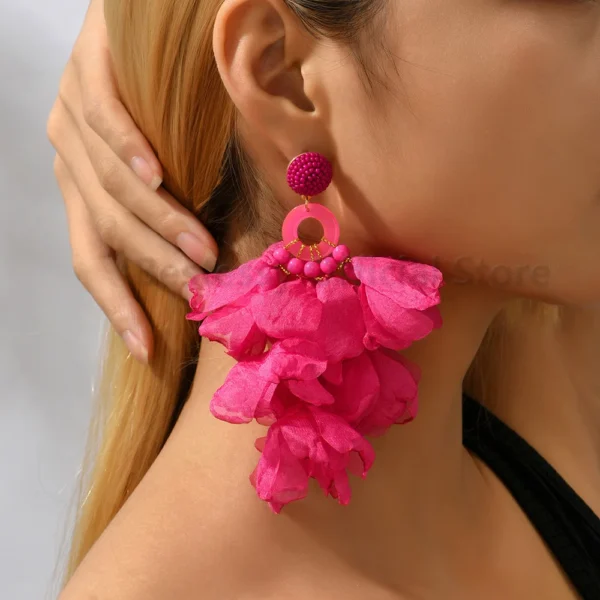 S6aefb5653fe94e97b5a811ed07fa5fb2Z.webp Radiant Blooms Floral Statement Earrings with Layered Petals