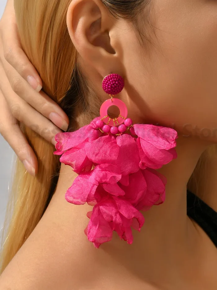 S6aefb5653fe94e97b5a811ed07fa5fb2Z.webp Radiant Blooms Floral Statement Earrings with Layered Petals