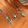 S6ce4332b94e043809972ff013c6f5d39i.webp Nomad Spirit Boho Layered Silver Turquoise Necklace