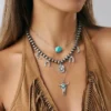 S6f0df0be79a24ebc85c24eb3a792b9d8N.webp Santa Fe Layers Boho Layered Necklace with Charms