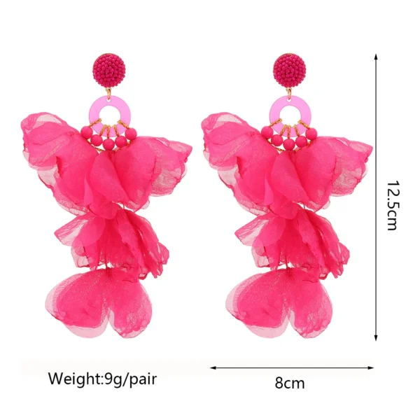 S710b4287840c4e2f85e6956ad0e16ebeV.webp Radiant Blooms Floral Statement Earrings with Layered Petals