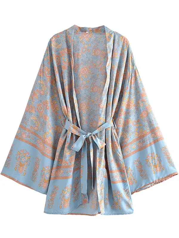S75525187eff44fb386f285642de97ffcG.webp Sunkissed Dreams Floral Kimono Robe with Belt Tie