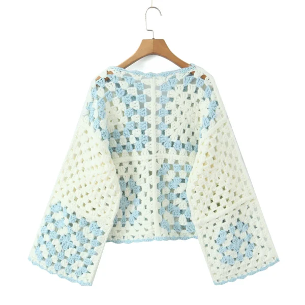 S789538df612b4332b2190cf1a9d1a04cB.webp Shoreline Daydream Handmade Boho Crochet Cardigan
