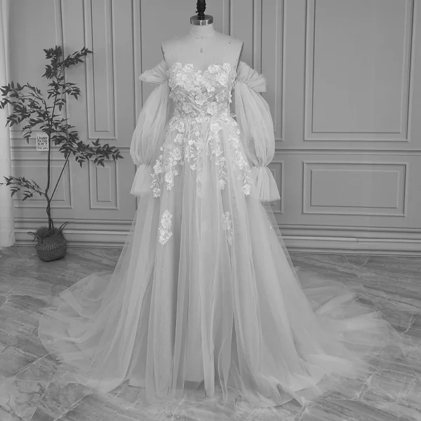 S7a0c2d759619428fa1775641814a99212.webp Romantic Pink Embroidered Bridal Gown with Floral Accents