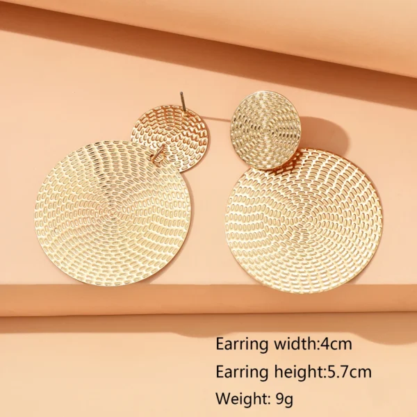 S7d62c69caea3461fa66b4d2fef5d8be4o.webp Golden Mirage Textured Disc Statement Earrings