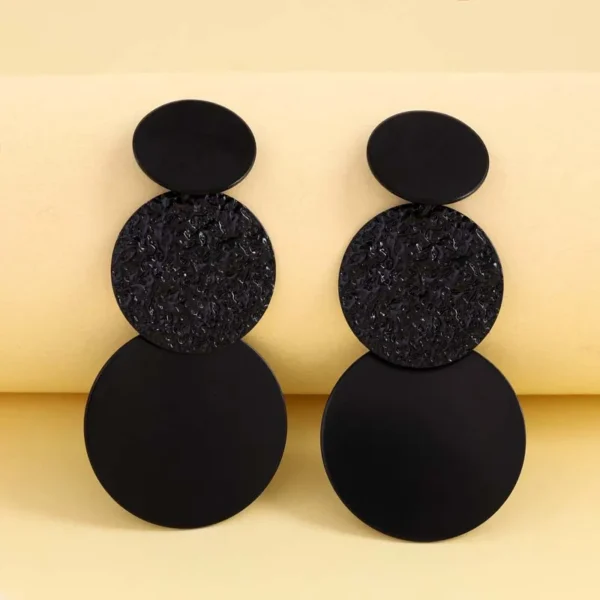 S8394d67f229c46cea9d4151fe46cd3c1m.webp Bold Geometry Textured Geometric Drop Earrings