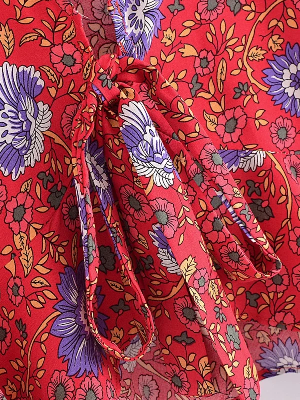 S83d934a71b4d4ec3acd98095d03bba79g.webp Wildflower Breeze Boho Tie Front Blouse