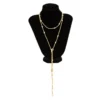 S857d293446f243ad8ef2dea5db8742187.webp Opulent Layers Pearl Lariat Necklace with Beaded Strands