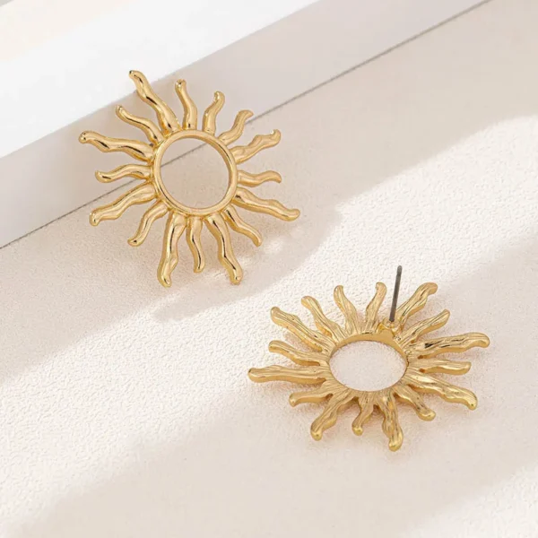 S86bb7f4b7f8744cfa3c7a52e2e72355f8.webp Sunshine-Inspired Boho Earrings Radiating Warmth and Joy