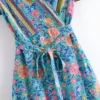 Summertime Flirt Floral Wrap Dress with Tie Waist