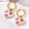 S877707a2dcce4c20a867a6c26b8b2f75w.webp Color Rush Artistic Hoop Earrings with Heart Dangles