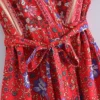 Summertime Flirt Floral Wrap Dress with Tie Waist