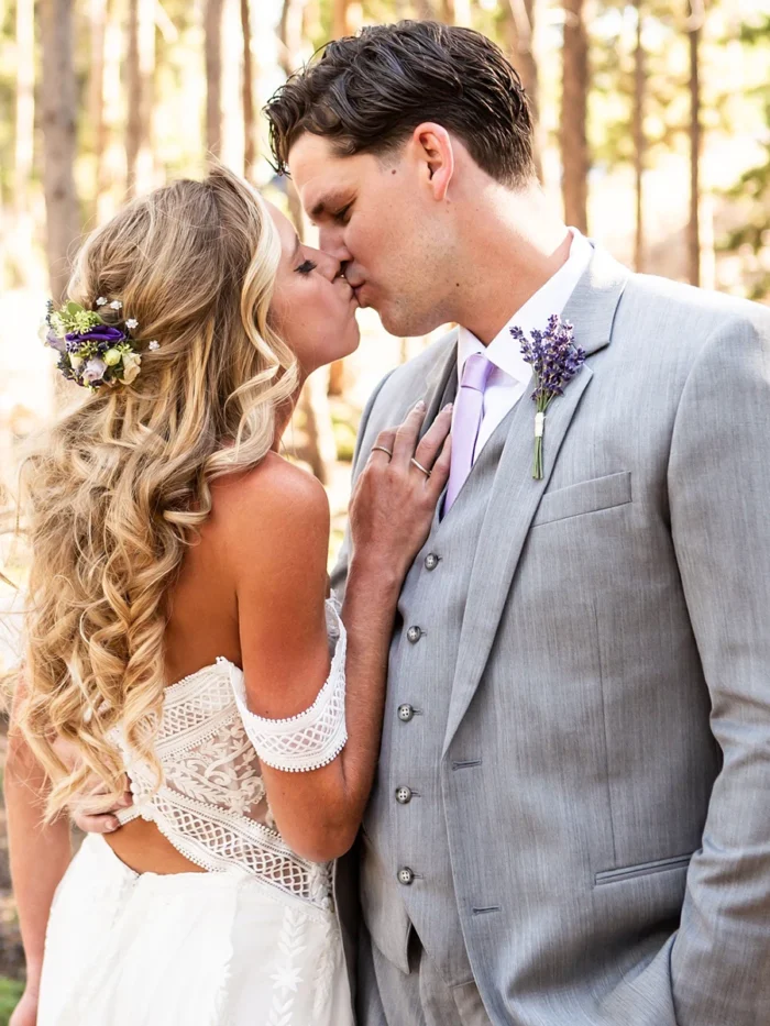 Thistle Grove — Draped Neckline Boho Wedding Dress in Crochet Lace – Spirit & Rebel