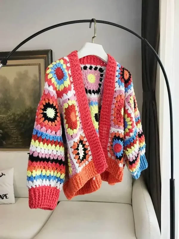 S8d86ff33eac940d8819f41486eeb2a33r.webp Boho Rhapsody Open-Front Bohemian Crochet Cardigan