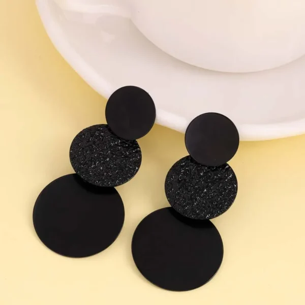 S8de8a99fbfa9474f9ce23ed2df6ca8151.webp Bold Geometry Textured Geometric Drop Earrings