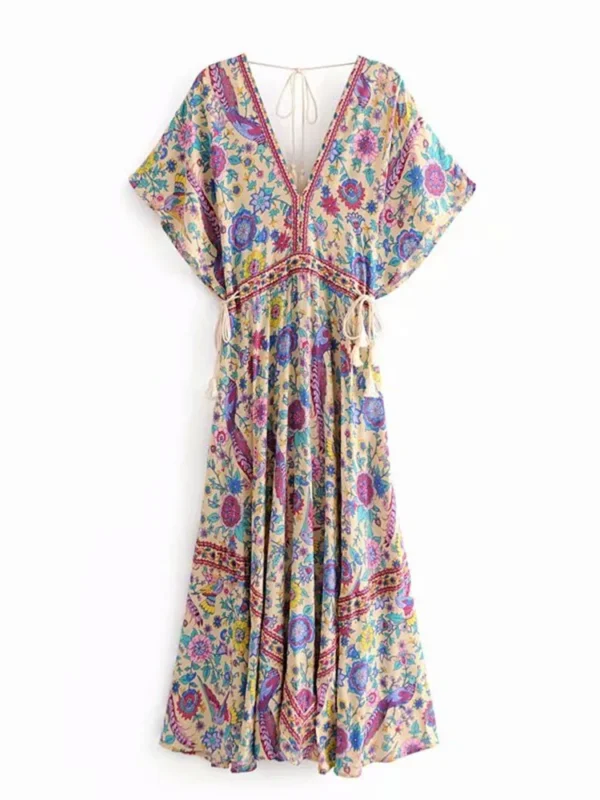 S908dcf64ec4f4c1cac8ae9abe760a7f6l.webp Sundara Bloom Boho Kaftan Maxi Dress