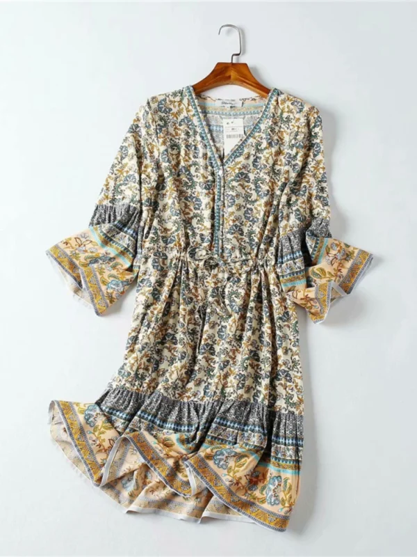 S90c7e7bbfec14c378f80f38855c15283Z.webp Lavender Trail Boho Bell Sleeve Mini Dress