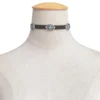 Bohemian Choker Necklace with Decorative Stone Accents