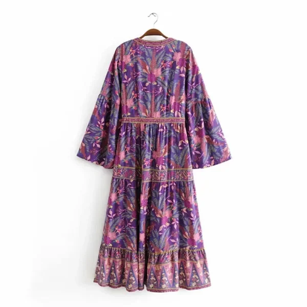 S97910e29ec084e15a733dedb3e7183d5t-1.webp Desert Blooms Boho Floral Tiered Dress with Bell Sleeves